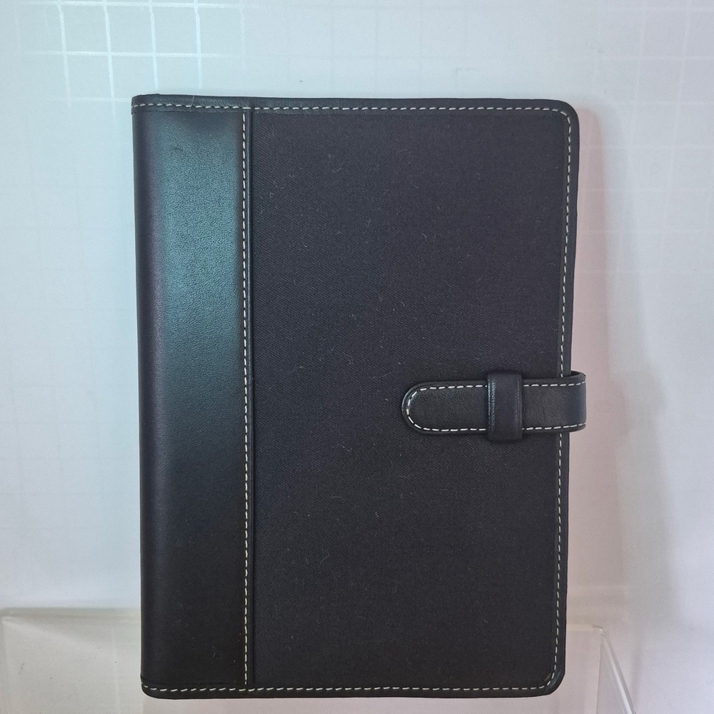 COACH Hampton Collection Black Leather Photo Album Brag Book 6x4 Photos Sun Fade